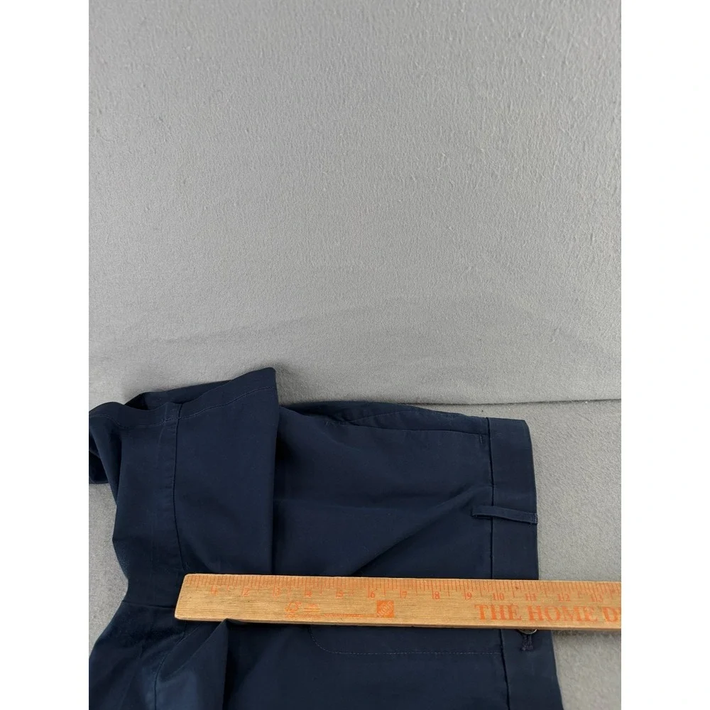 Banana Republic Chino Core Temp Shorts Mens‎ 33 Navy Bermuda Minimalist Preppy
